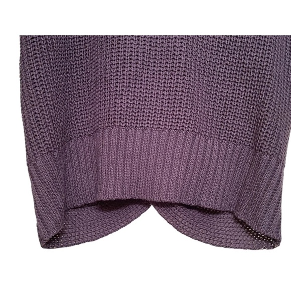 Dreamers Twist Front Deep Purple Sweater Size Medium - Picture 4 of 5
